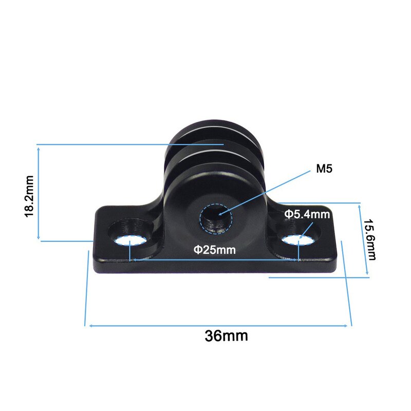 GoPro Adapter Manufacturer - CNC Aluminum Alloy Flat Bottom Mount with Tool