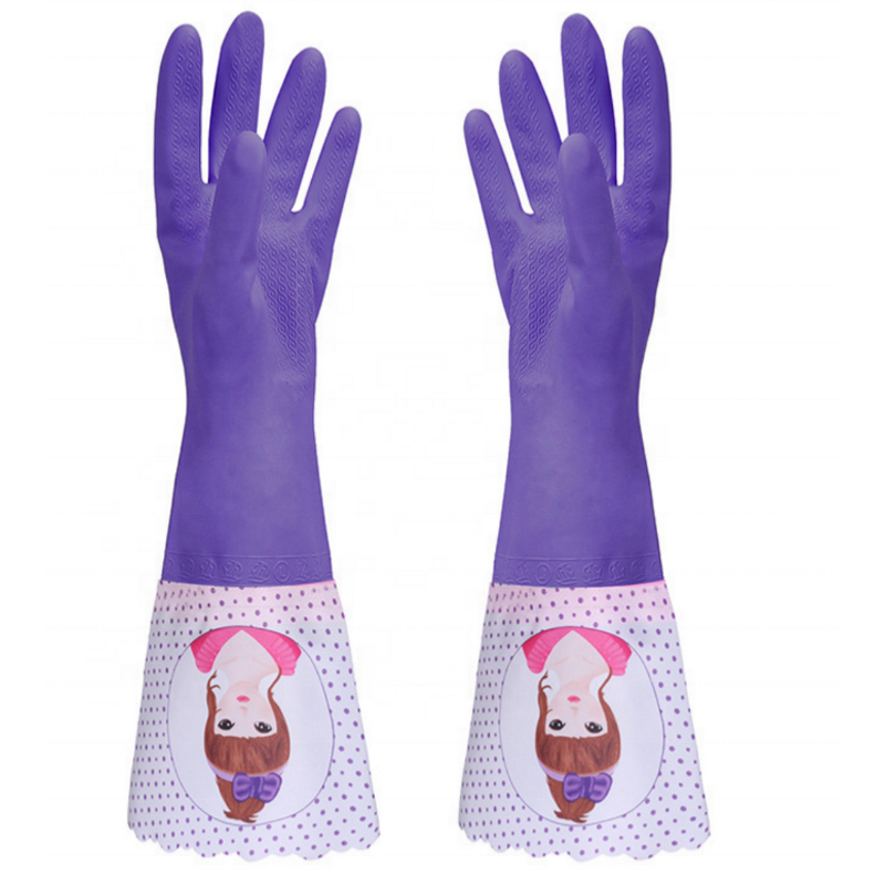 Long Sleeve Gloves Manufacturer - GC2003 Kitchen Dishwashing Housekeeping PVC Cleaning
