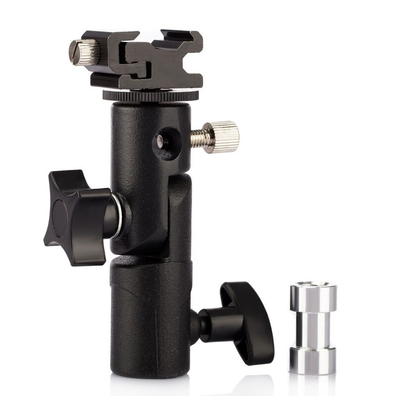 Flash Light Stand Bracket Supplier - Swivel Tilt with Umbrella Reflector Holder