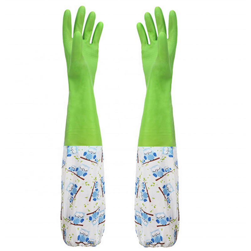 Long Sleeve Gloves Manufacturer - GC2003 Kitchen Dishwashing Housekeeping PVC Cleaning