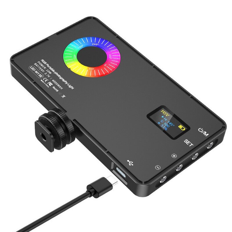 RGB Video Light Supplier - Full Color Camera Fill Light Dimmable Pocket Live