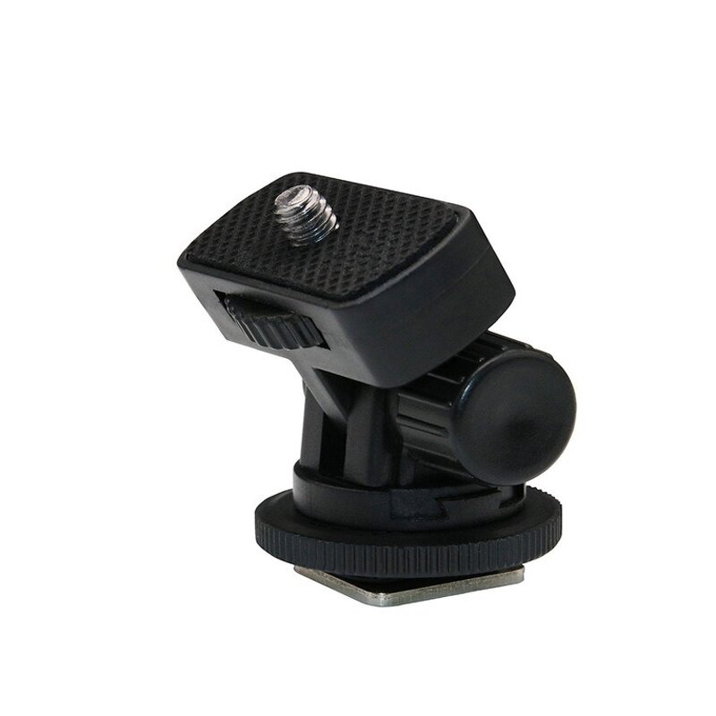 LED Light Adapter Supplier - 1/4 Inch Screw Cold Shoe Tripod Mount 180 Degree