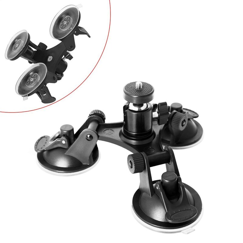 Sports Camera Suction Cup Supplier - Heavy Duty Triple Suction Window Mount