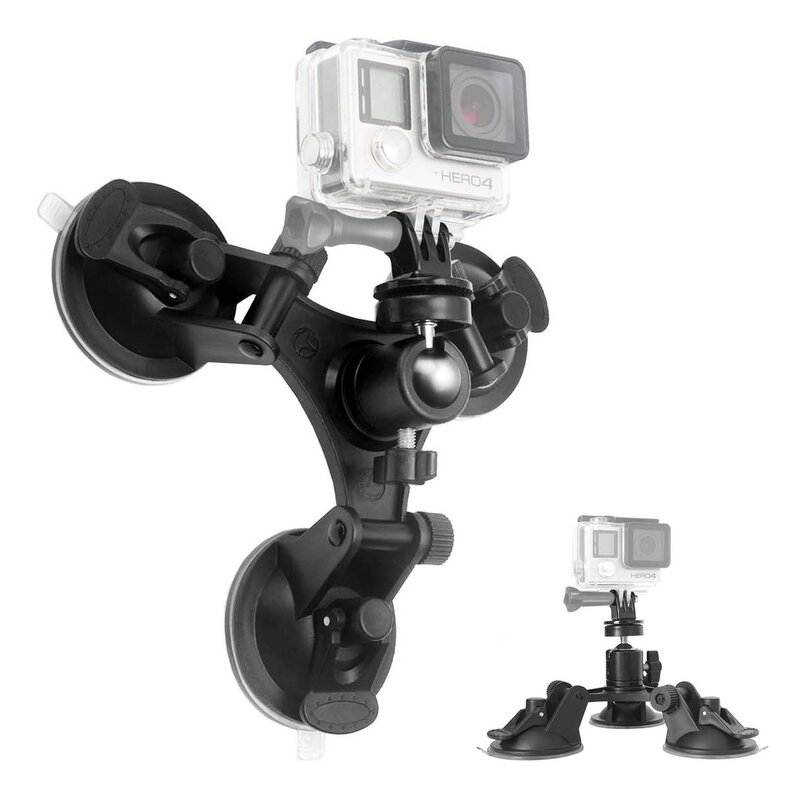 Sports Camera Suction Cup Supplier - Heavy Duty Triple Suction Window Mount