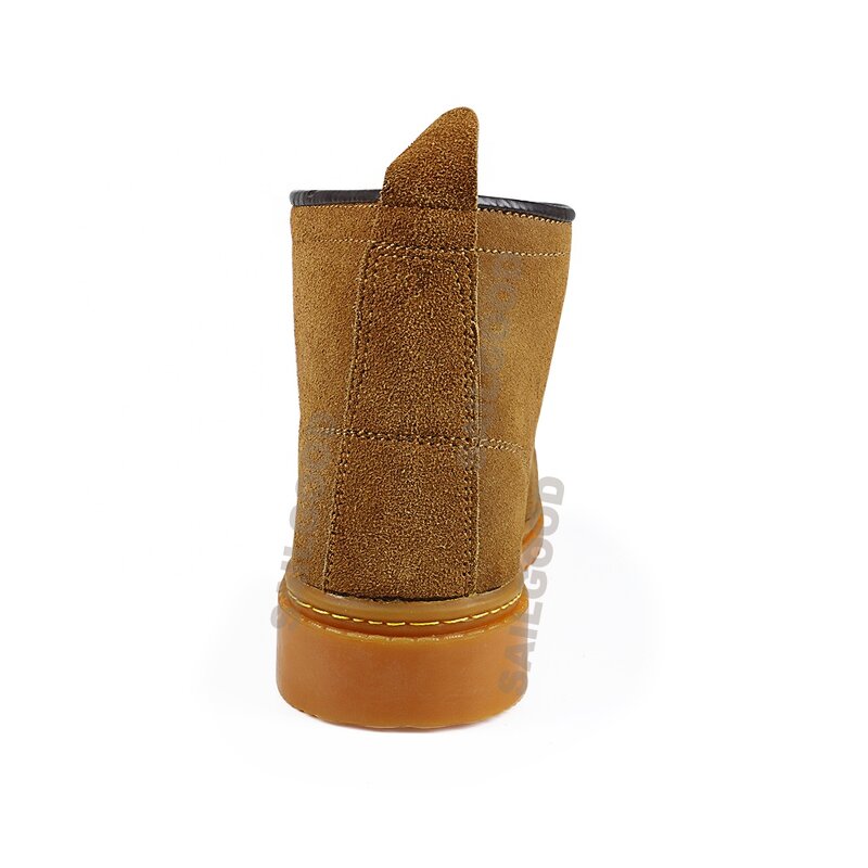 Steel Toe Work Boots Supplier - Puncture-Resistant High Ankle Suede Cowboy Rubber
