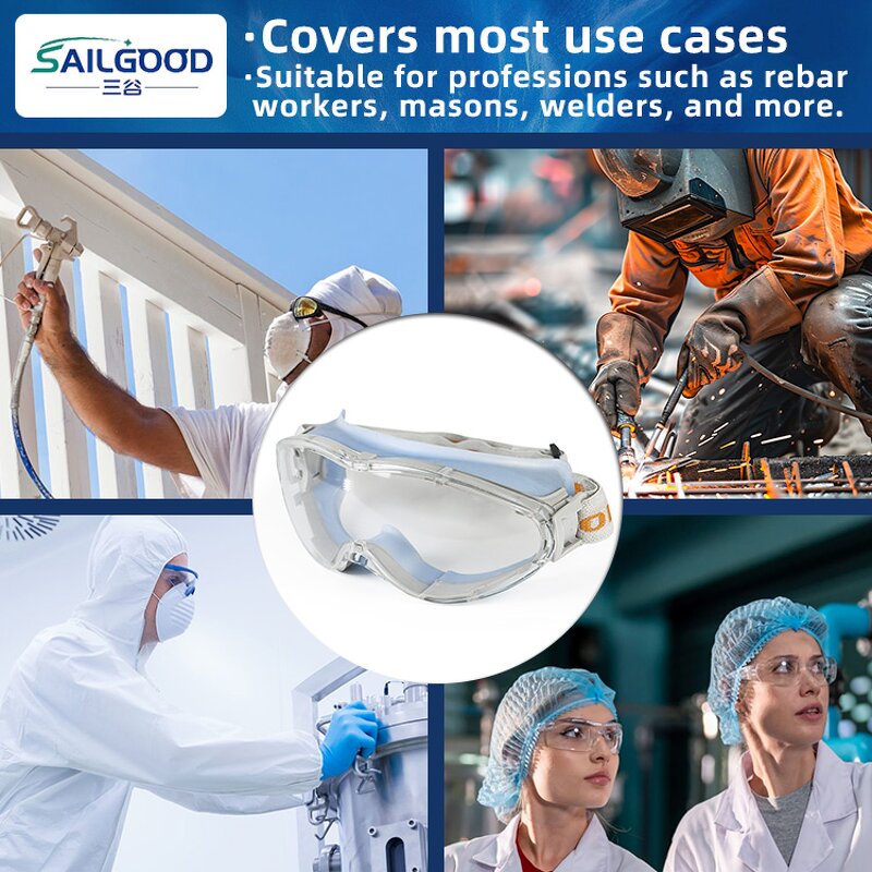 Safety Glasses Factory - PC Anti-Impact Windproof Dustproof Industrial Protective