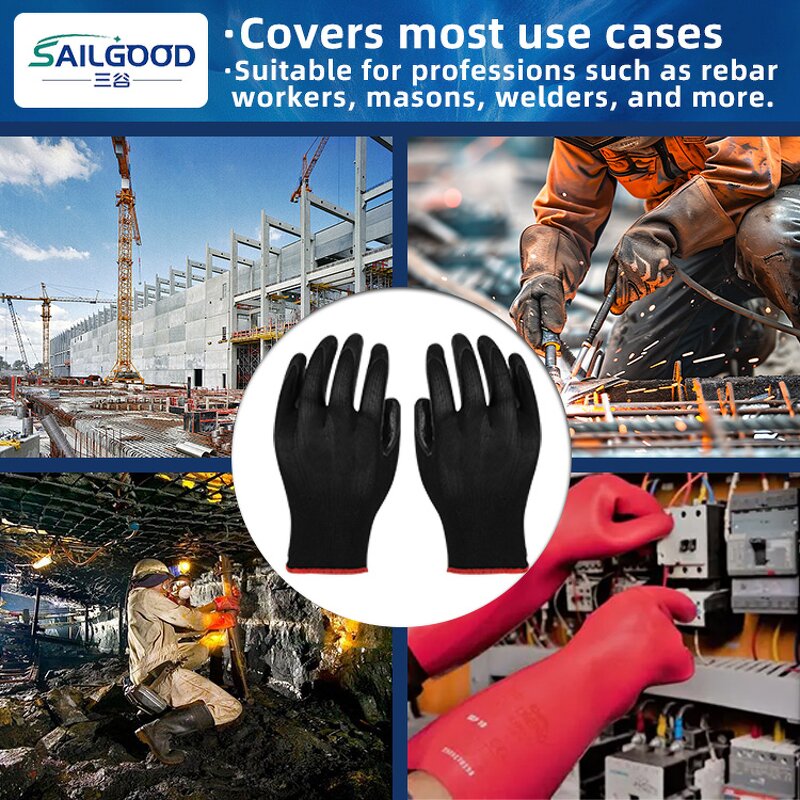 Work Gloves Manufacturer - Anti-Static Breathable 7 oz Nylon Extreme Grip Cut Resistant