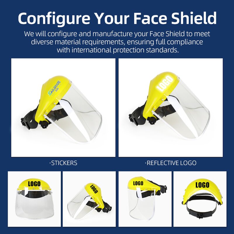 Protective Face Shield Manufacturer - Full Face Transparent Adjustable Anti Splash