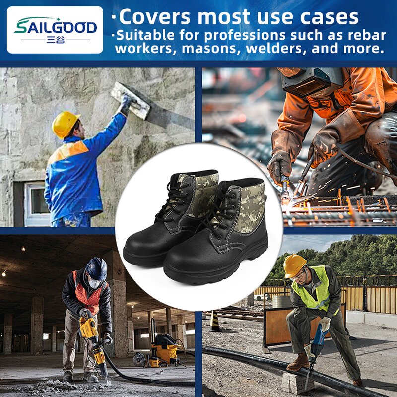 Leather Safety Boots Manufacturer - Steel Toe Waterproof Non-slip Smash-Proof