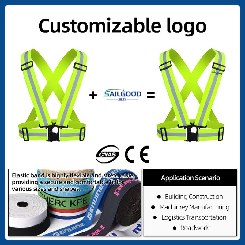 Safety Vest Manufacturer - Reflective Adjustable Elastic Belt High Visibility Gear