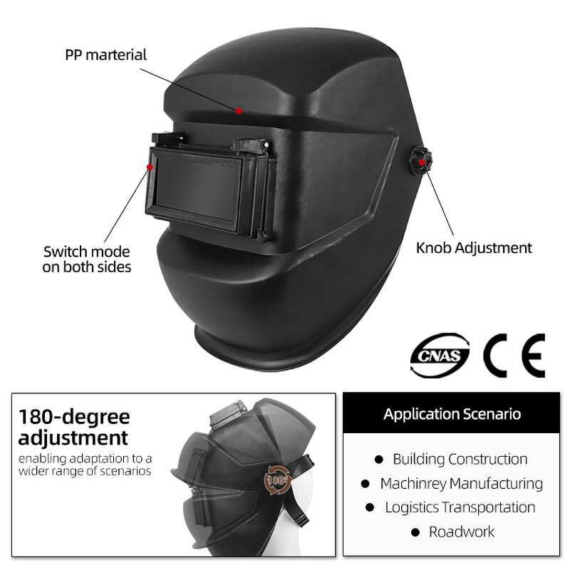 Auto Darkening Welding Helmet Manufacturer - High Quality Solar Adjustable True Color