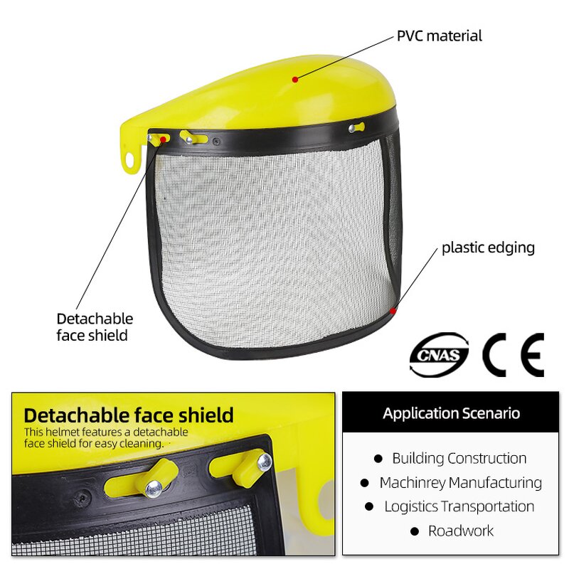 Safety Face Shield Supplier - Industrial Transparent Anti Dust Particle Splash Resistant