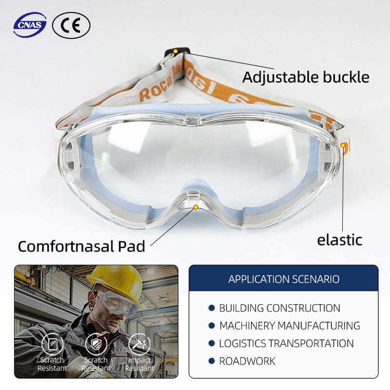 Safety Glasses Factory - PC Anti-Impact Windproof Dustproof Industrial Protective