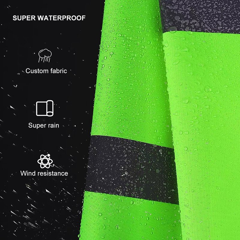 Hi-Vis Raincoat Supplier - Hot Selling Waterproof Reflective Jacket Oxford Cloth