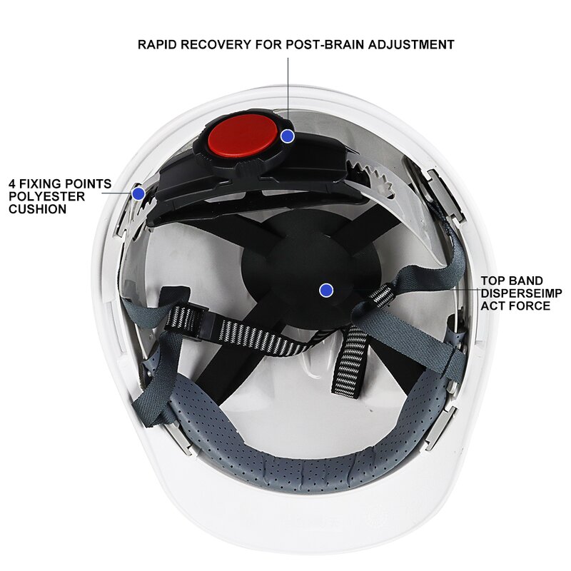 ABS Safety Helmet Factory - Lightweight Breathable Reflective Strips Construction Sites