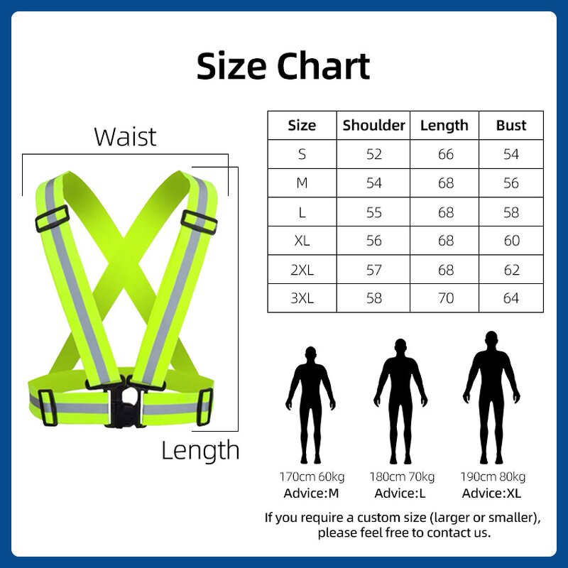 Safety Vest Manufacturer - Reflective Adjustable Elastic Belt High Visibility Gear