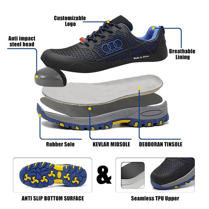 TPU Safety Shoes Manufacturer - Red Mesh Steel Toe Rubber Sole Insulation 6kV-10kV