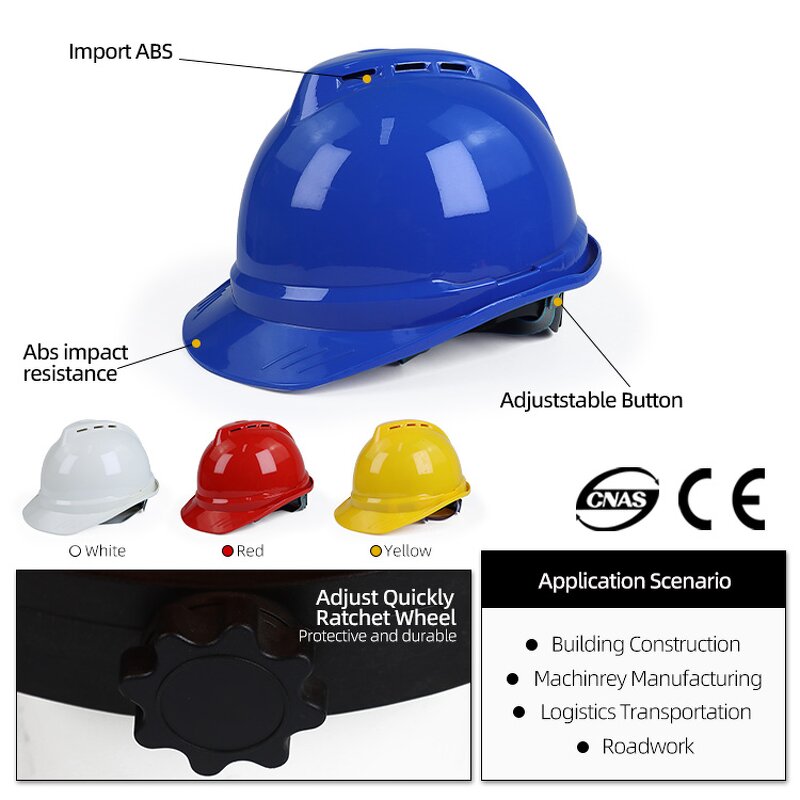 Safety Helmet Supplier - Custom OEM Logo ABS V Gard Ratchet Suspension Construction