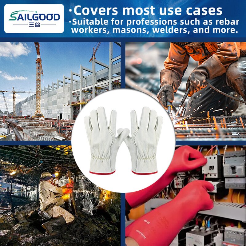 Cowhide Work Gloves Manufacturer - OEM Heat Resistant Cut Proof Leather Construction