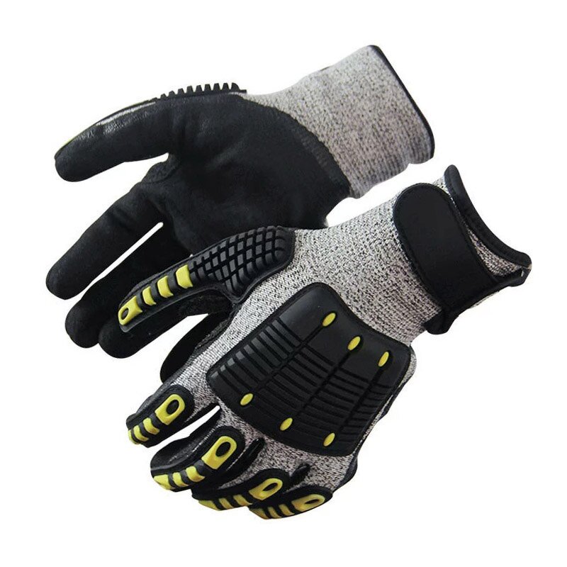 Work Protective Gloves Supplier - Wholesale Grade 5 TPR Frosted Impact Cut Resistant