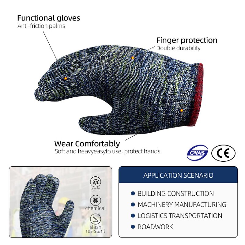 Polyester Gloves Supplier - Custom OEM Wear-Resistant Anti-Slip Kitchen Food Handling