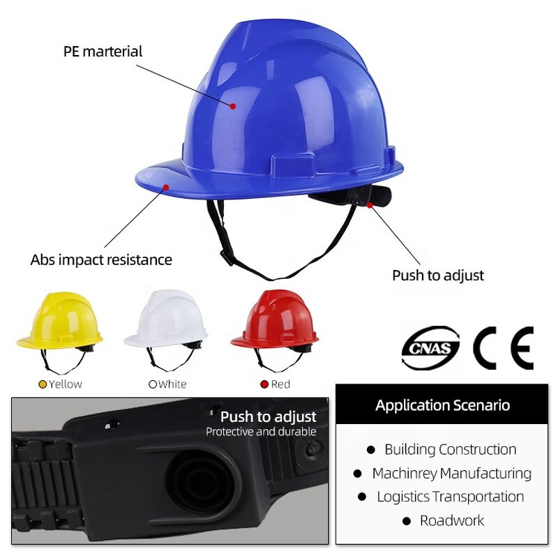 Safety Helmet Manufacturer - Hot Selling OEM ABS HDPE Industrial Construction Hard Hat