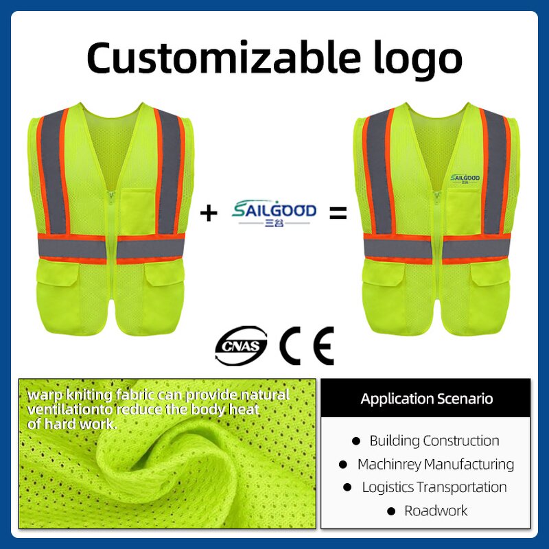 Safety Vest Factory - Reflective Hi Vis Construction Protective Industrial Mesh Jacket