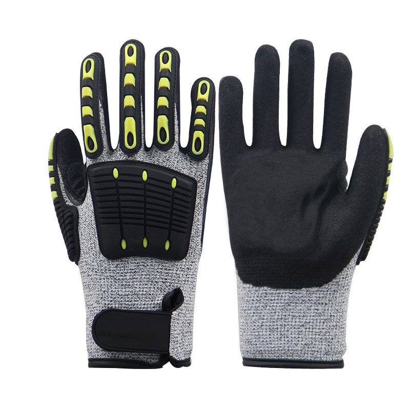 Work Protective Gloves Supplier - Wholesale Grade 5 TPR Frosted Impact Cut Resistant