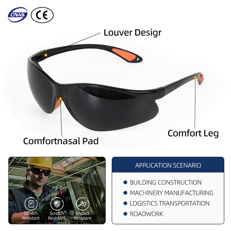 Protective Eyewear Manufacturer - PC Welding Safety Glasses Anti-Impact Goggles
