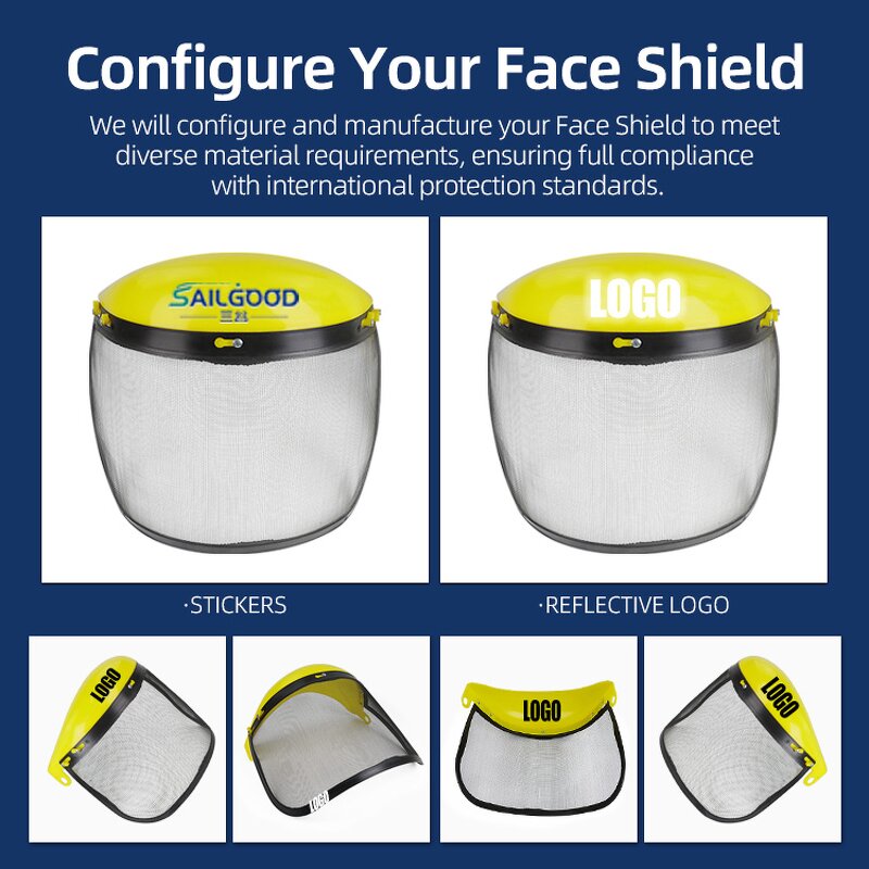 Safety Face Shield Supplier - Industrial Transparent Anti Dust Particle Splash Resistant