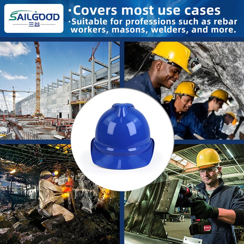 Safety Helmet Supplier - Custom OEM Logo ABS V Gard Ratchet Suspension Construction