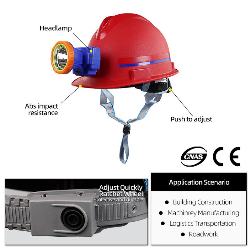 Mining Helmet Light Manufacturer - Portable Cordless LED ABS Cap Lamp Underground