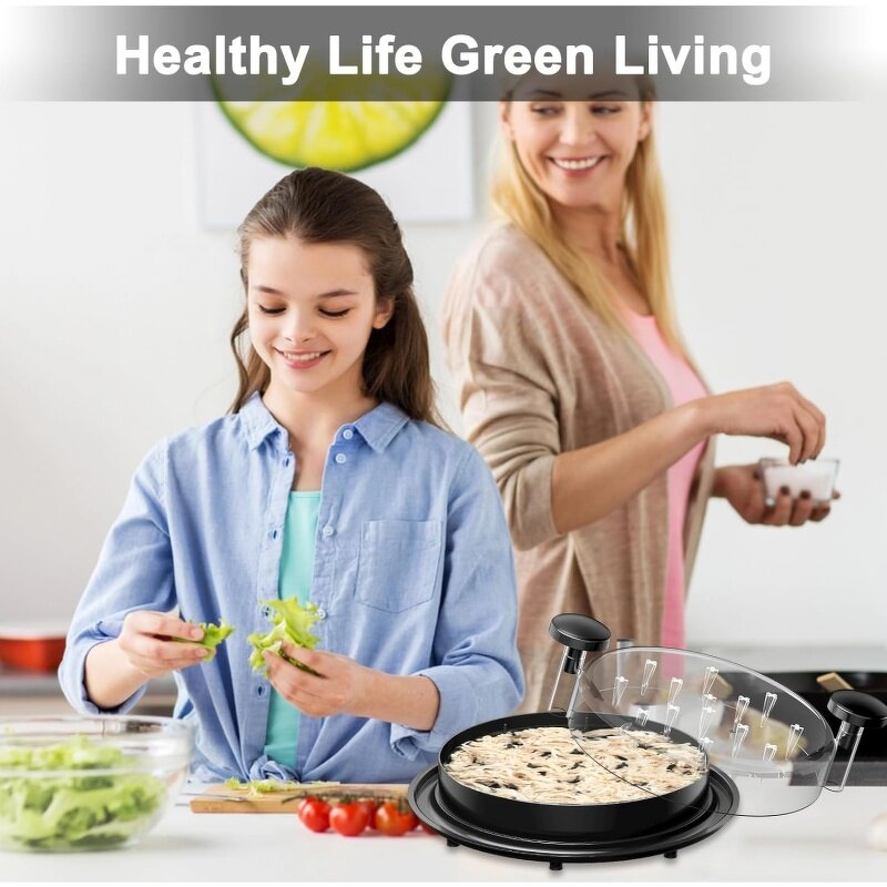 Food Processor Manufacturer - Clear Lid Black Degree Rotating Cover 3 Shredding Levels