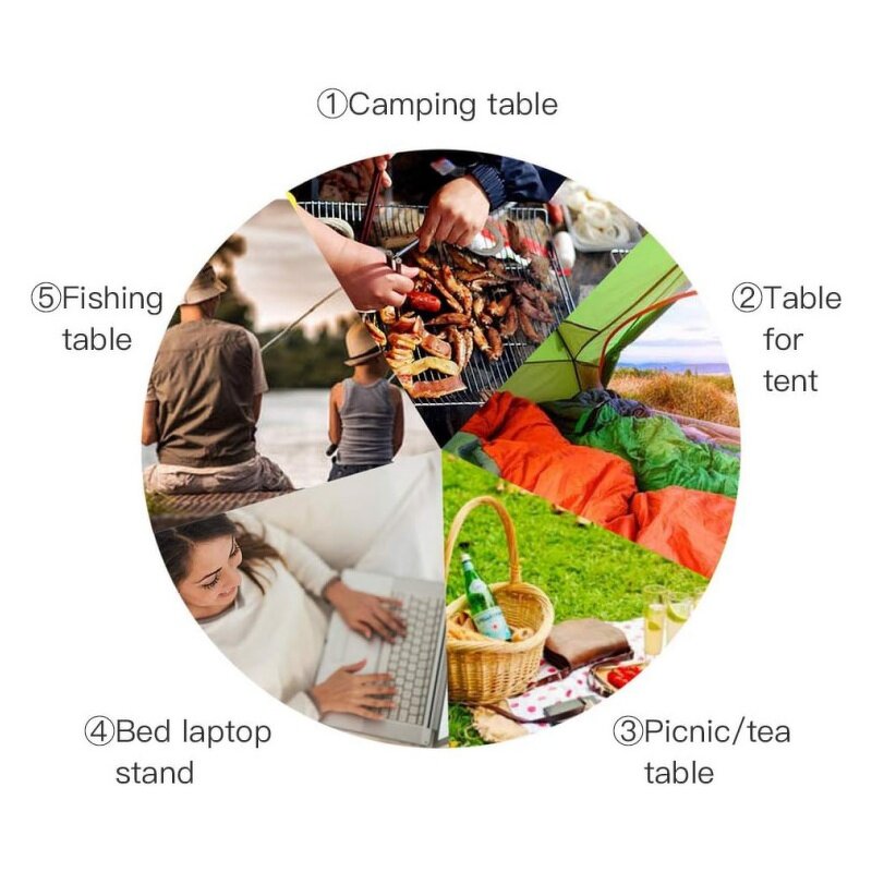 Portable Picnic Table Manufacturer - Outdoor Hiking Backpacking Fishing Small Low Aluminum