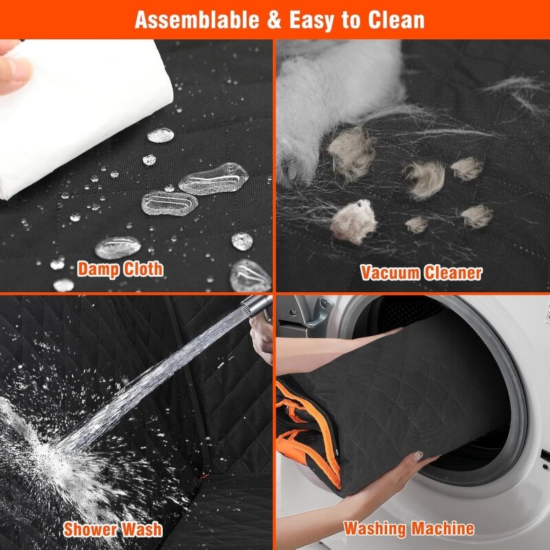 Dog Car Cover Manufacturer - Hard Bottom Waterproof Hammock Pets Protector Mesh Window