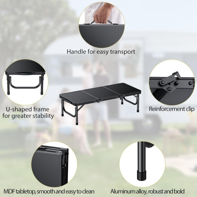 Folding Table Manufacturer - Low Lightweight Portable Party Beach Balcony Camping