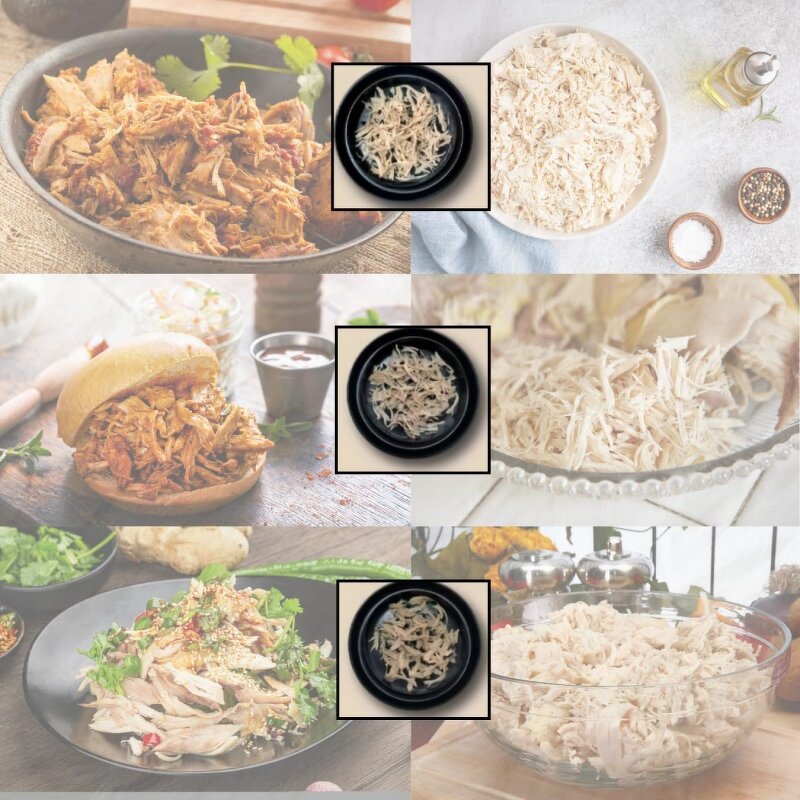 Chicken Meat Shredder Factory - Clear Lid Black 180 Degree Rotating Cover 3 Levels