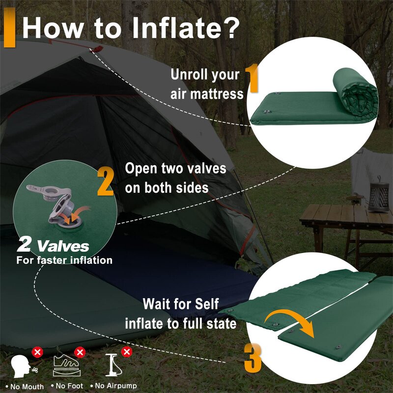 Camping Sleeping Pad Supplier - Thick Mat Camping Mats Pillow Backpacking Traveling Hiking