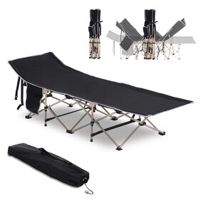 Folding Sleeping Cot Supplier - Adults Portable Camping Carry Bag Wide Cot