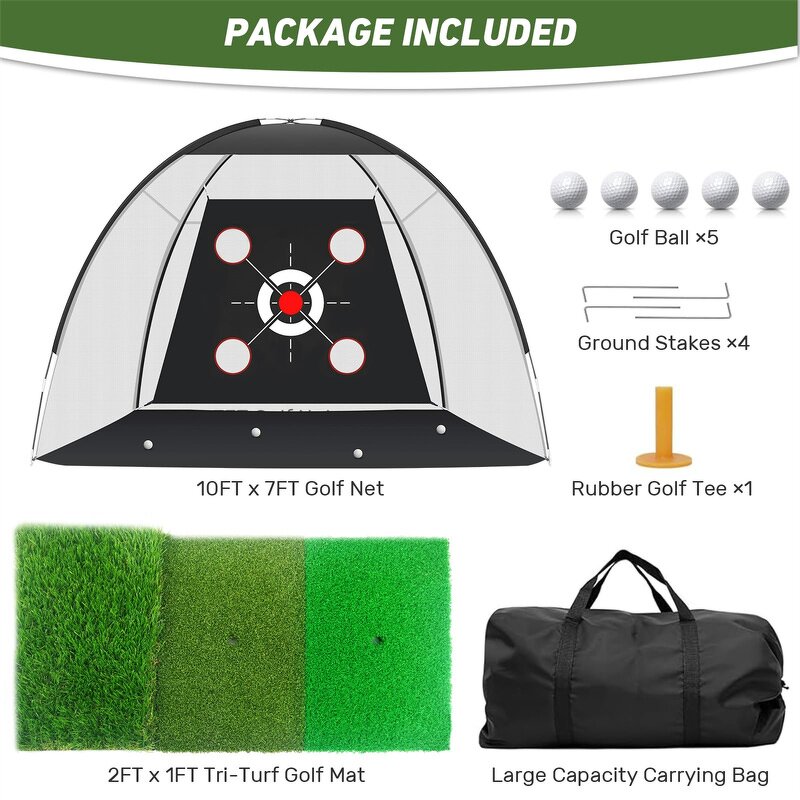 Golf Net Practice Mat Supplier - Outdoor Indoor Driving Chipping Training Swing Golfer