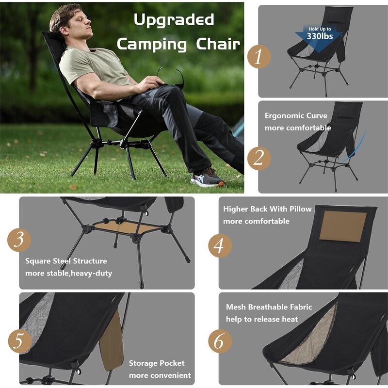 Folding Beach Chair Supplier - Portable Backpacking Picnic Camping Chair