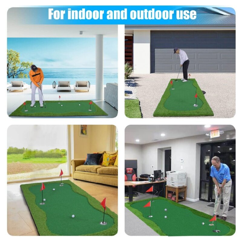 Golf Putting Mat Manufacturer - Green Long Challenging Putter Training Indoor Outdoor
