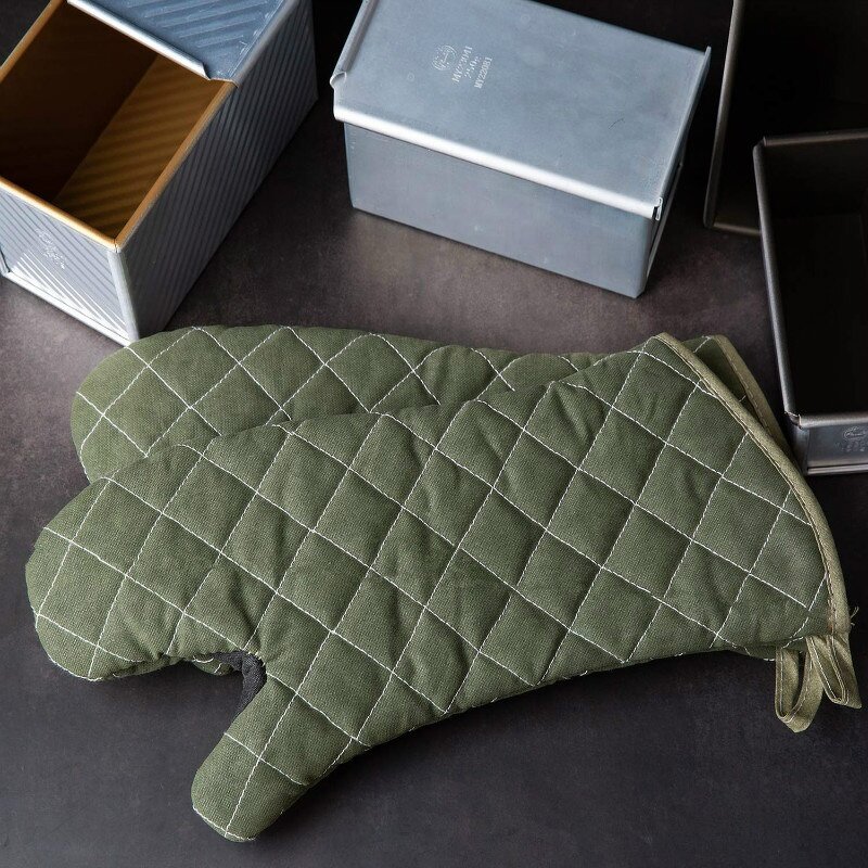 Food Grade Oven Mitts Manufacturer - Update Long Cotton Lining Household Heat Resistant Baking