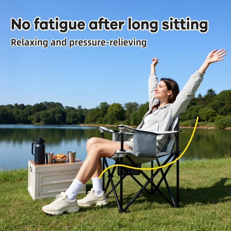 Camping Folding Chair Factory - Portable Backpack Hiking Park Leisure Beach Fishing Armrest