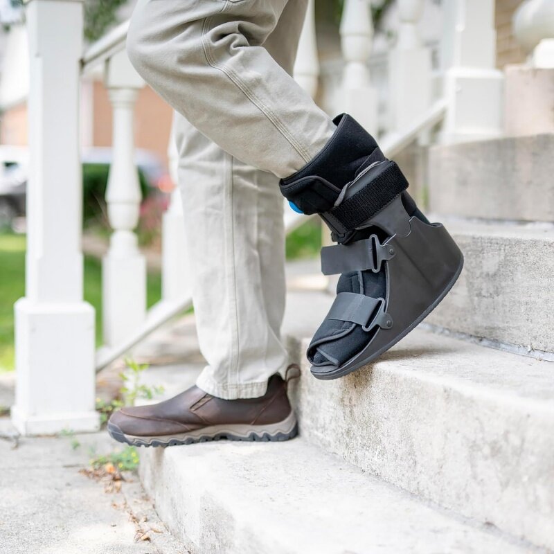 Ankle Fracture Boot Supplier - Black Compression Surgery Recovery Orthopedic Air Walker