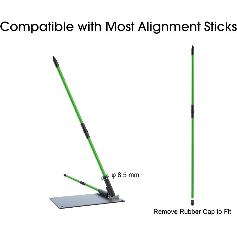 Golf Swing Plane Trainer Supplier - Angle Adjustable Aid for Aiming Putting Alignment Sticks