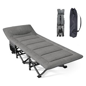 Folding Sleeping Cot Manufacturer - Adults Portable Camping Cot with Carry Bag