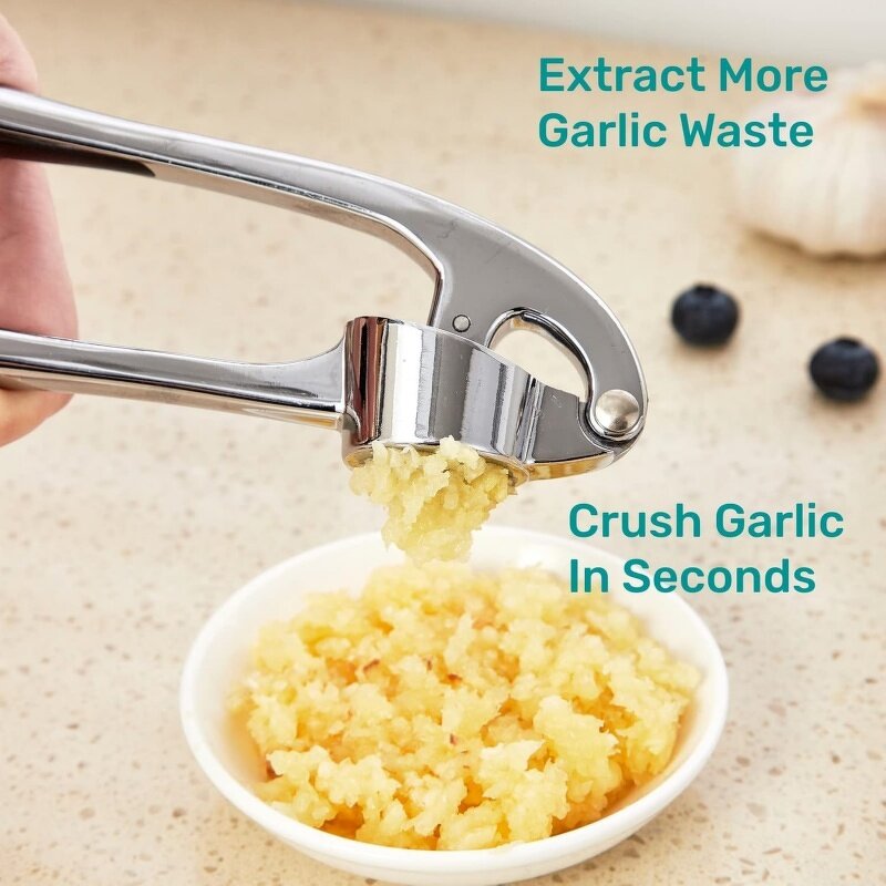 Garlic Press Manufacturer - Premium Kitchen Mincer Crusher Squeezer Ergonomic Handle Easy Clean