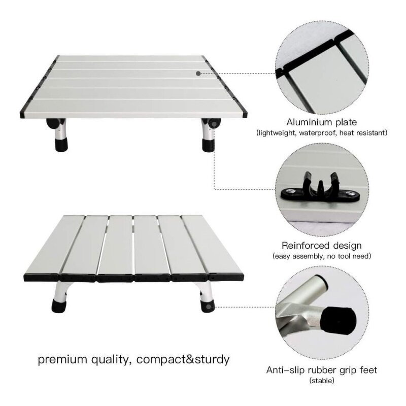 Portable Picnic Table Manufacturer - Outdoor Hiking Backpacking Fishing Small Low Aluminum