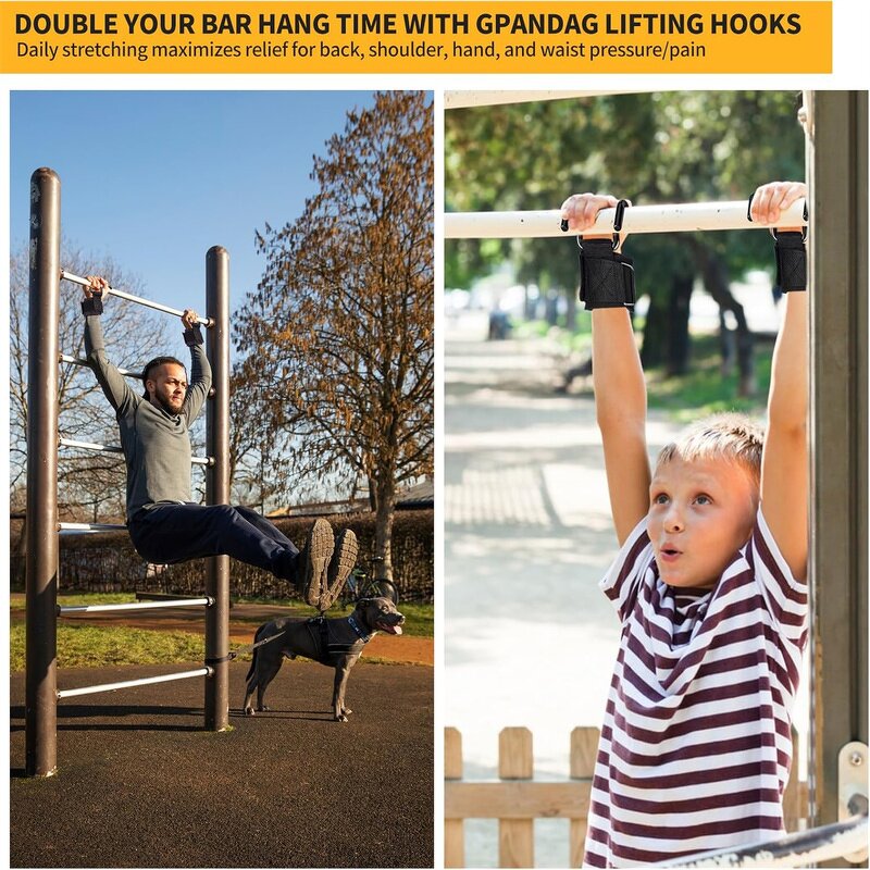 Weight Lifting Hooks Factory - 1 Pair Wrist Strap Hook for Deadlifts Grip Weightlifting